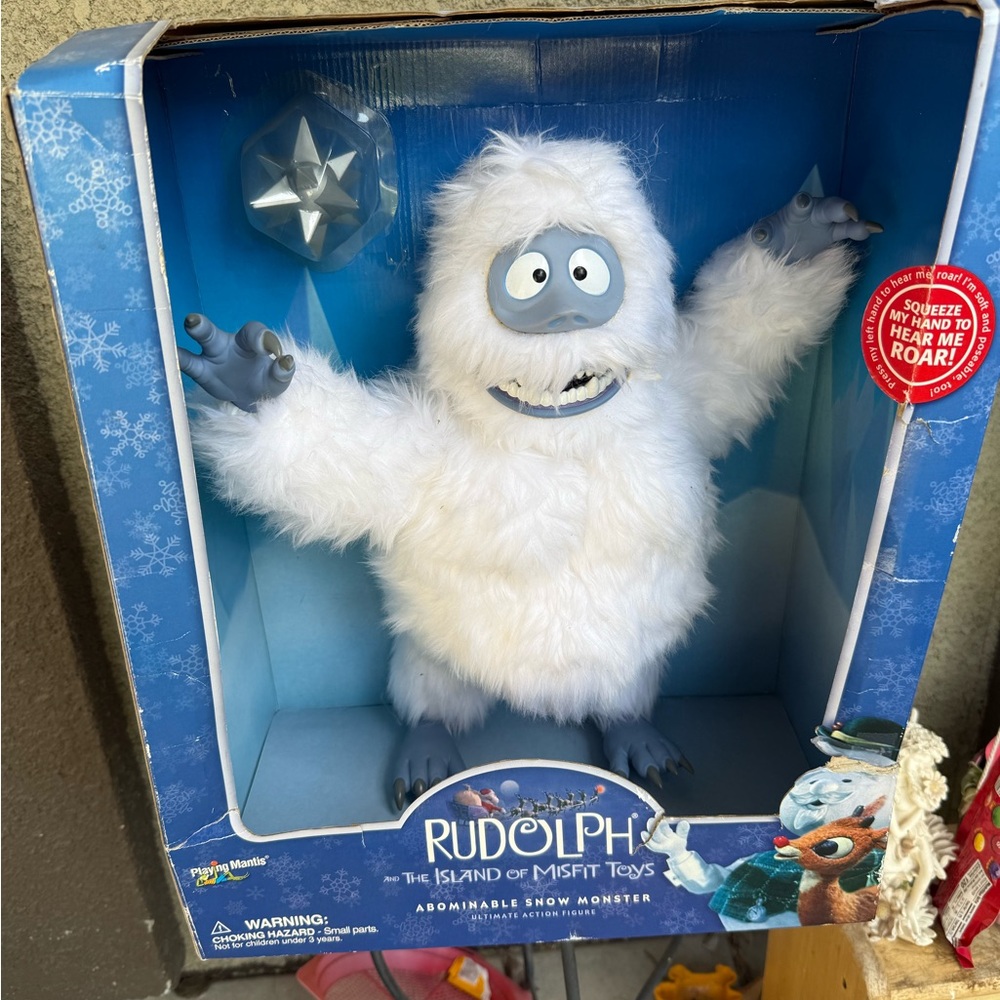 Vintage 2001 Playing Mantis‎ Christmas Rudolph 17" Abominable Snow Monster